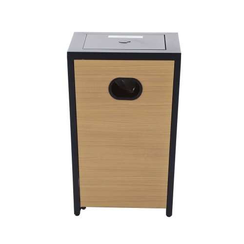 Deko Living Tapered Square Outdoor Propane Gas Fire Pit Table 40,000 BTU Propane with Glass Bead Filler