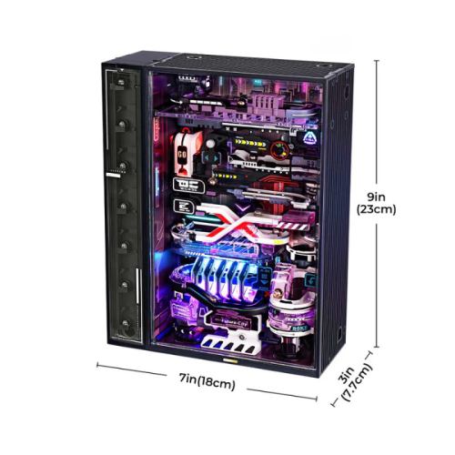 Robotime 130-Pieces 3D Wooden Puzzle DIY The Future City Marble Run