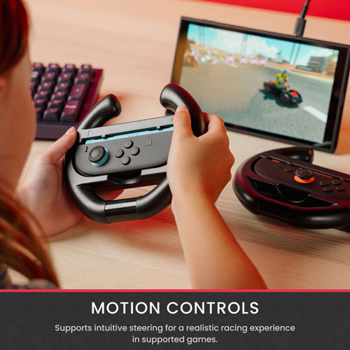 Surge Race Wheel Set for Switch 2 - 2 Pack - Black