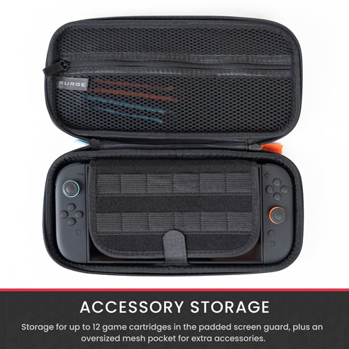 Étui en nylon de Surge pour console Switch 2 - Gris