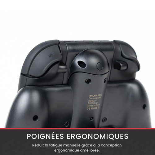 Enveloppe pour manette de Surge pour Switch 2 - Noir