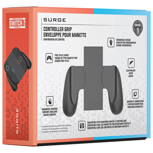Enveloppe pour manette de Surge pour Switch 2 - Noir