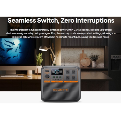 Station d'alimentation portative haut de gamme AC270P de BLUETTI 2, batterie LiFePO4 6 000+ d'autonomie et chargement rapide de 073,6 Wh