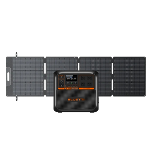 Station d'alimentation portative haut de gamme AC180P de BLUETTI et piles LiFePO4 à panneau solaire 1440&nbsp;Wh de 200&nbsp;L
