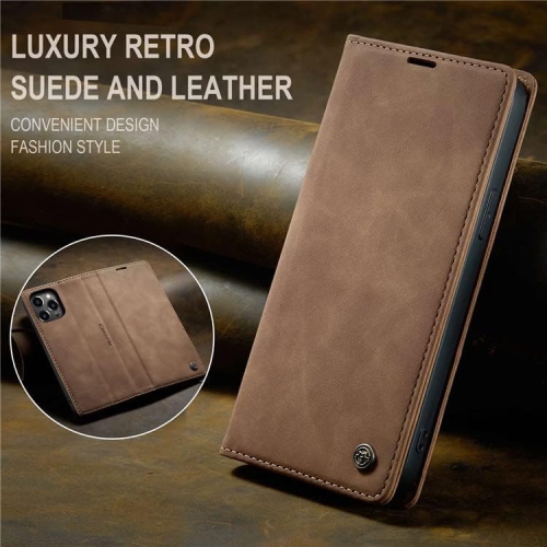 BIG DEAL - CaseMe Wallet Case Anti-Fall Retro Handmade Leather Magnetic Flip case Card Slot for iPhone 15