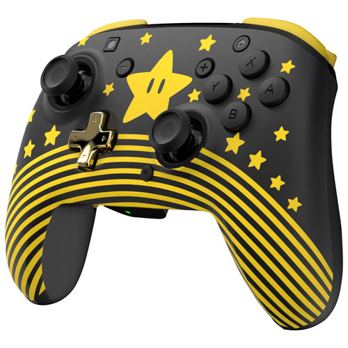 Manette sans fil phosphorescente Rematch de Turtle Beach pour Switch - Super Mario Star