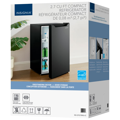 Insignia 2.7 Cu. Ft. Freestanding Bar Fridge (NS-CF27BK6-C) - Black - Only at Best Buy
