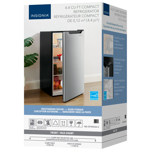 Insignia 4.4 Cu. Ft. Freestanding Bar Fridge (NS-CF44SS6-C) - Stainless Steel Look - Only at Best Buy