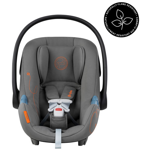 Siège d'auto pour bébé orienté vers l'arrière Aton G Swivel de Cybex avec SensorSafe - Gris lave