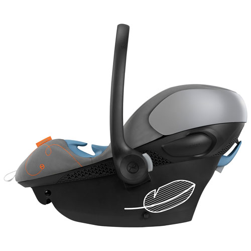 Siège d'auto pour bébé orienté vers l'arrière Aton G Swivel de Cybex avec SensorSafe - Gris lave