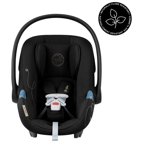 Cybex Aton G Swivel Rear-facing Infant Car Seat with SensorSafe - Moon Black