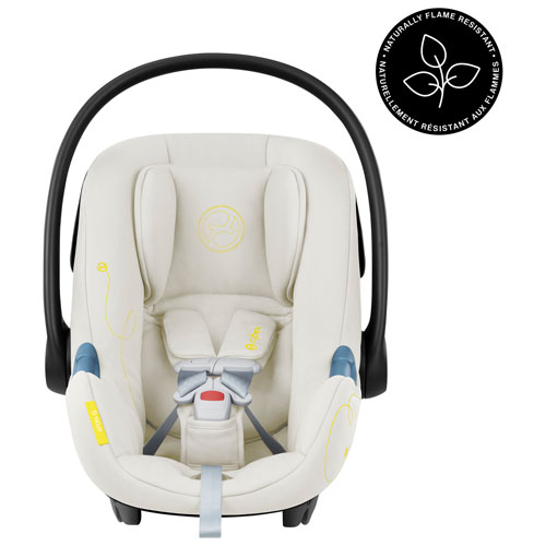 Siège d'auto pour bébé orienté vers l'arrière Aton G Swivel de Cybex avec SensorSafe - Beige coquillage