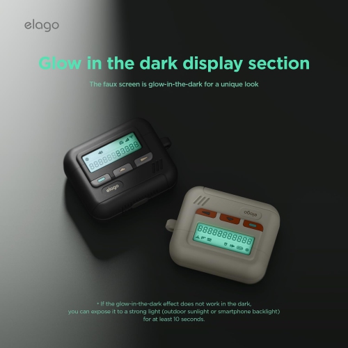 elago Pager Case Compatible with AirPods 4 Case Cover, AirPods 4th Generation Case, Lanyard Included, Shock Resistant, Full Protection, for Men, for