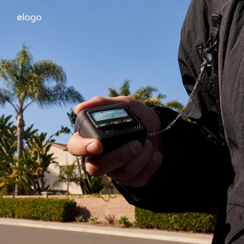 elago Pager Case Compatible with AirPods 4 Case Cover, AirPods 4th Generation Case, Lanyard Included, Shock Resistant, Full Protection, for Men, for