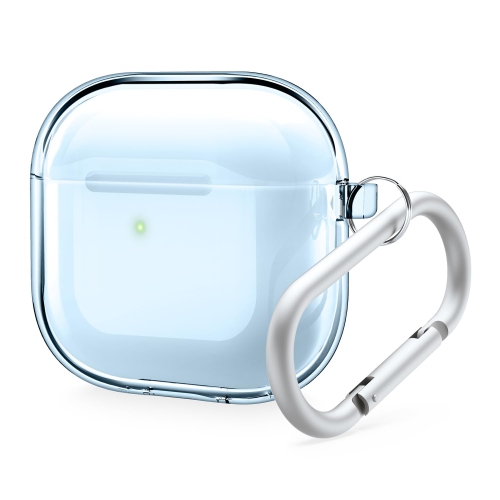 Étui transparent Elago compatible avec les AirPods 4 - Mousqueton inclus, jaunissement réduit, chargement sans fil, résistance aux chocs, protection