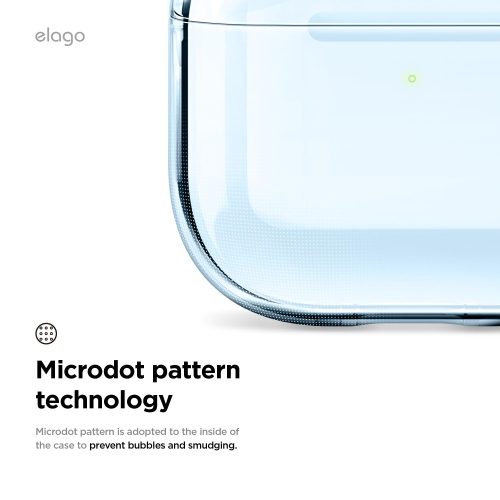 Étui transparent Elago compatible avec les AirPods 4 - Mousqueton inclus, jaunissement réduit, chargement sans fil, résistance aux chocs, protection