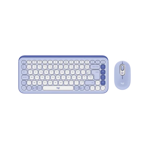 Tout nouveau - Ensemble clavier et souris Pop Icon de Logitech - Lilas et blanc cassé