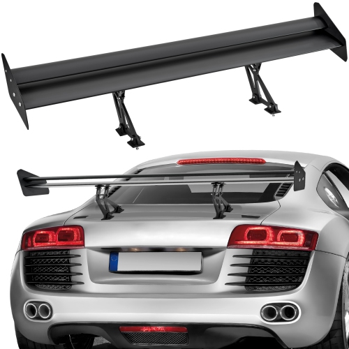 VEVOR 53.1 inch GT Wing Car Spoiler, Universal Spoiler with Double Deck, Adjustable Lightweight Aluminum, Car Rear Spoiler Wing, Racing Spoiler