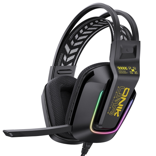 GREEN SCENIC  X13 RGB Wired Gaming Headset | USB + 3.5 Female | RGB Lighting | 50MM Drivers | Built-In Control Mic - In Black