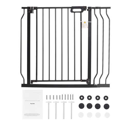 Image 1 of 9.. VEVOR 29.5"-37" Baby Gate, 30" High, Dog Gate for Stairs Doorways and House, Easy Step Walk Thru Auto Close Child Gate Pet Gate with Pressure Mount