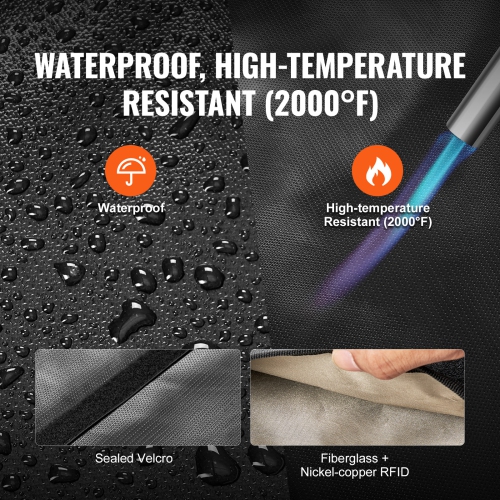 Sac Faraday VEVOR, pochette Faraday pour ordinateur portatif, support de signal Faraday ignifuge et étanche pour clés de voiture, téléphones et