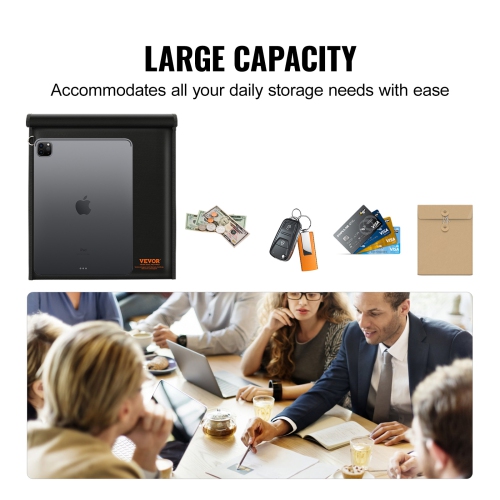 Sac Faraday VEVOR, pochette Faraday pour ordinateur portatif, support de signal Faraday ignifuge et étanche pour clés de voiture, téléphones et