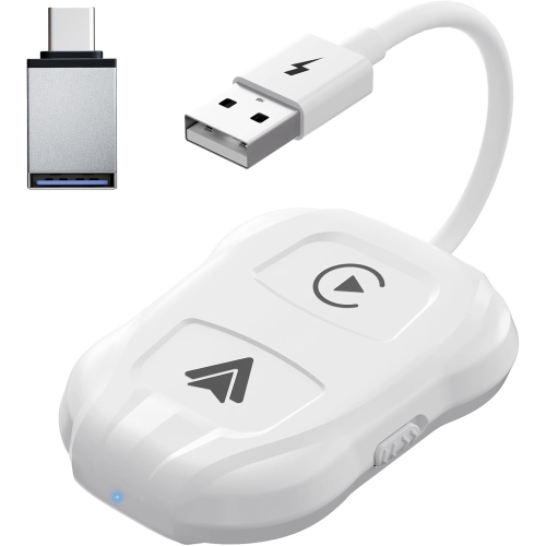 GREEN SCENIC  Wireless Car Adapter Convert Wired Carplay to Carplay Wireless Plug And Play Fast Automatic Connection L Switch Between Ios And Android