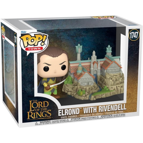 POP  Movies The Lord Of The Rings 3.75 Inch Action Figure Town - Elrond & Rivendell #1747