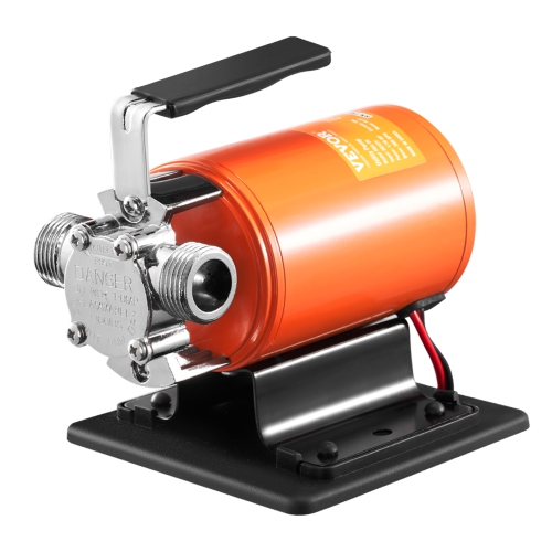 VEVOR 12V DC 360 GPH 1/10HP Water Transfer Pump, Portable Electric Utility Pump with 6 ft Suction Hose Kit, Impeller, Suction Strainer, for Garden,