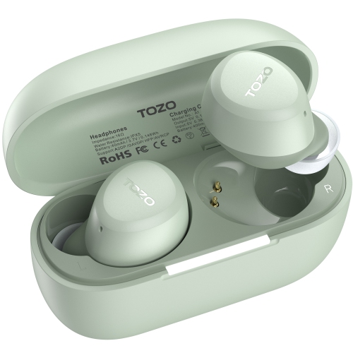 TOZO A1 Earbuds True Wireless Stereo Sound Bass 2 Mic for AI Calls-Green