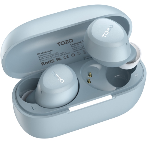 TOZO A1 Earbuds True Wireless Stereo Sound Bass 2 Mic for AI Calls-Blue