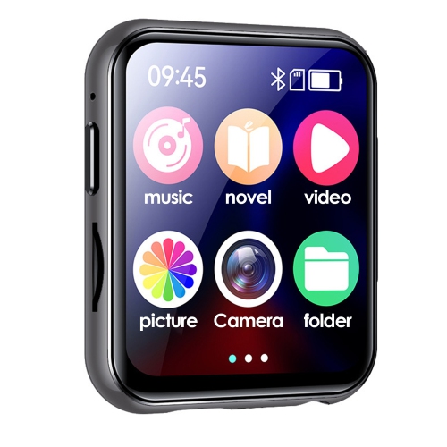 MYACUC  Mini Mp3 Player \w 128GB Tf Card, Bluetooth Lossless Sound Audio Mp3 Player \w Camera, Touch Screen Portable Music Player \w Speaker, Voice