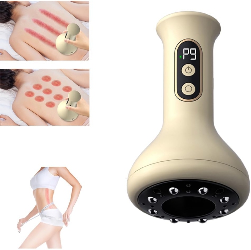 Appareil de massage portatif Cellulite pour la maison, 9 modes Cellulite, appareil de massage vibrant rechargeable sans fil galbant le corps pour les