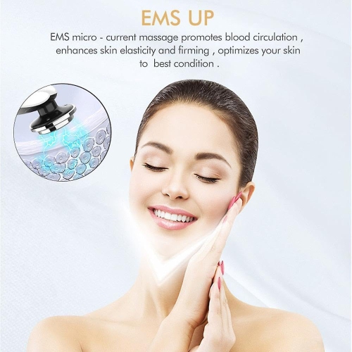 EMS facial light beauty instrument, skin care instrument, micro current red light rejuvenation instrument(white)