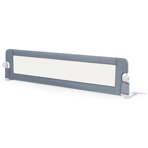 Gymax 71'' Toddler Foldable Bed Rail w/ Adjustable Safety Strap Bedrail Guard