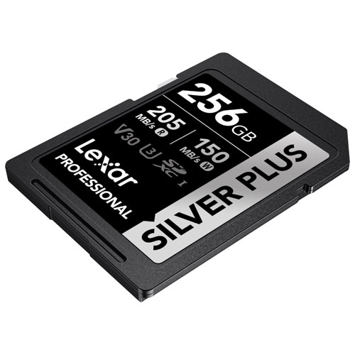 Lexar Professional Silver Plus 256GB 205MB/s UHS-I SDXC Memory Card