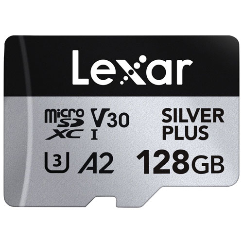 Lexar Professional Silver Plus 128GB 205MB/s UHS-I microSDXC Memory Card