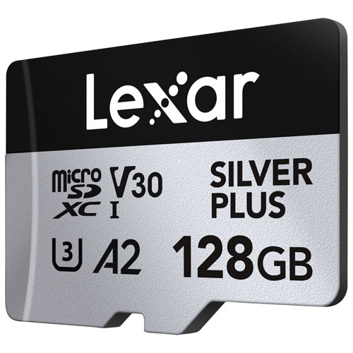 Lexar Professional Silver Plus 128GB 205MB/s UHS-I microSDXC Memory Card