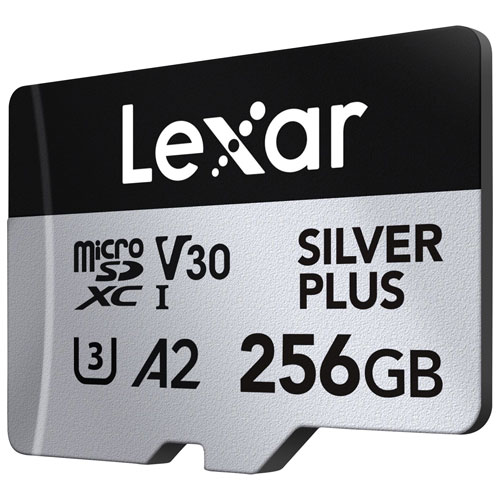 Lexar Professional Silver Plus 256GB 205MB/s UHS-I microSDXC Memory Card
