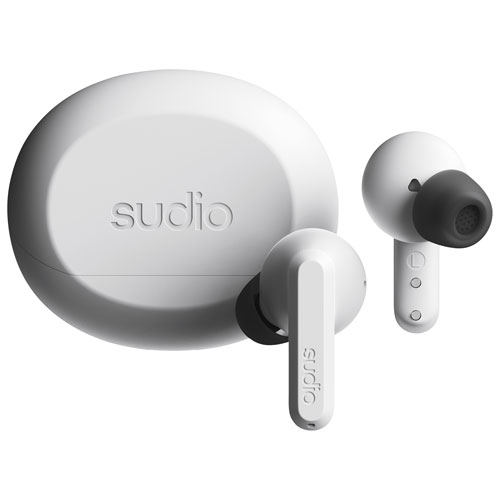 Sudio A3 Pro Audio In-Ear Noise Cancelling True Wireless Earbuds - White