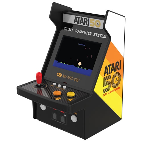 Refurbished DreamGEAR My Arcade Atari 100-in-1 Micro Player Pro 6.75" Mini Arcade Machine