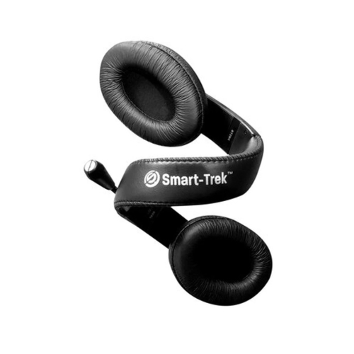 HamiltonBuhl Headset Stereo On Ear with Gooseneck Boom Mic Smart Trek In-line Volume Flexible & Adjustable Headband Dura-Cord USB – Black