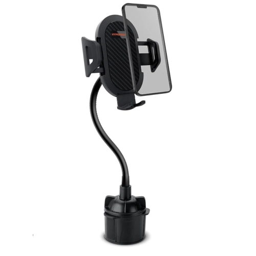TNTECH  Hypergear Car Mount Universal Cup Holder Adjustable Grips Easy Release Button Adjustable Swivel Base Extends to 3.5In Wide 360 Degree Rotating