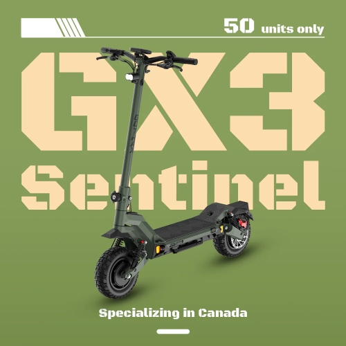 Gotrax GX3 High-Performance Electric Scooter, Dual 1000W Motor/11" x3'' Tires/64Km Range & 60Km/h/Dual Braking System Foldable Off Road Electric