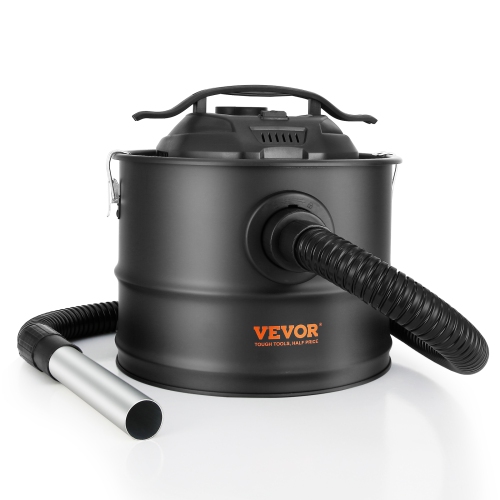 VEVOR 4 Gallon Ash Vacuum Cleaner, 1200W Powerful Suction, Ash Vac Collector with 47.2 in Flexible Hose, for Fireplaces, Pellet Stoves, Wood Stove,