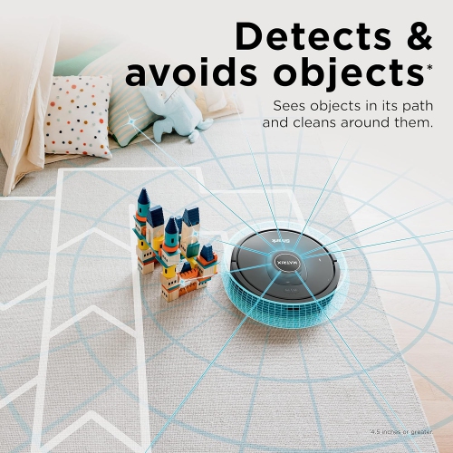 Aspirateur robot Shark RV2300CA Matrix sans taches sur les tapis et les planchers durs, cartographie précise de la maison