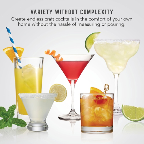 Bartesian – Machine à cocktail Duet, 2 bouteilles à spiritueux en verre, 55310