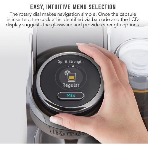 Bartesian – Machine à cocktail Duet, 2 bouteilles à spiritueux en verre, 55310