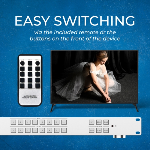 OREI 4K@30Hz 8x8 HDMI™ Matrix -