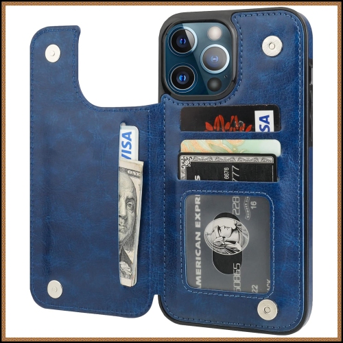 BIG SALE - Wallet Case for iPhone 13 PRO MAX, with Card Holder, PU Leather Kickstand Card Slots Case, Double Magnetic Clasp Durable Shockproof Cover